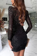 Heididress Mesh V Neck Ruched Sequin Bodycon Mini Party Dress