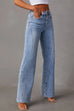 Heididress Timeless Distressed Straight Leg Splice Jeans