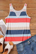 Heididress V Neck Color Block Striped Summer Tank Top