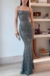 Heididress Sheer Embellished Scoop Neck Cami Maxi Evening Gown