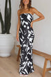 Heididress Off Shoulder Sleeveless Geometric Printed Maxi Party Dress