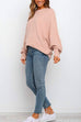 Heididress Batwing Long Sleeves Ribbed Knit Tunic Sweater