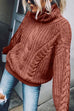 Heididress Winter Turtleneck Long Sleeve Solid Knit Sweater