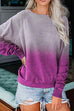 Heididress Crewneck Long Sleeve Gradient Printed Sweatshirt