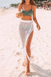 Heididress Tassel Hollow Out Side Split Beach Skirt