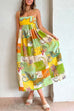 Heididress Bow Knot Back Dinosaur Printed Cami Maxi Holiday Dress