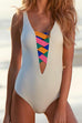 Heididress Colorful Bandage Front One-piece Swimsuit