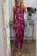 Heididress Halter Twist Front Slit Floral Printed Maxi Dress