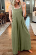 Heididress Buttons Pockets Wide Leg Palazzo Overalls