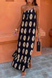 Heididress Tie Knot One Shoulder Boho Printed Maxi Vacation Dress