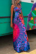 Heididress Criss Cross Backless Tie Dye Maxi Cami Dress