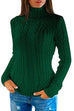 Heididress Slim Fit Turtleneck Cable Knit Sweater