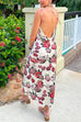 Heididress One Shoulder Backless Floral Maxi Cami Dress