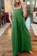 Heididress Buttons Pockets Wide Leg Palazzo Overalls