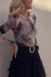 Heididress Ruffle Layered Mesh A-line Maxi Skirt