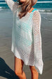 Heididress Long Sleeves Hollow Out Crochet Beach Cover Up Dress