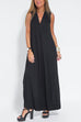 Heididress Sleeveless V Neck Side Split Maxi Dress