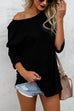 Heididress Long Sleeve Curve Hem Casual T-shirt